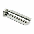 Go Rhino 5 x 10 in. 4 in. Inlet Chromed Stainless Steel Clamp Style Exhaust Tip RHIGRT4510